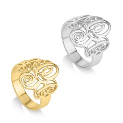 Bague Monogramme Entrelacé