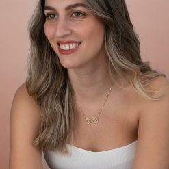 Collier Infini avec Deux Initiales