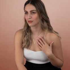 Collier Barre avec Pierre de Naissance