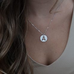 Alternative view of Collier Disc Initiale Ajourée