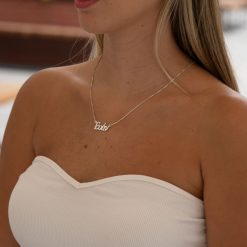 Collier Pendentif Prénom en Grec