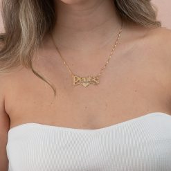 collier coeur caractères gras avec coeur
