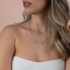 collier coeur caractères gras avec coeur
