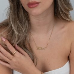 Collier Prénom avec Fleur