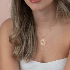 Collier Circulaire Deux Prénoms