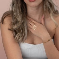 Collier Circulaire Deux Prénoms