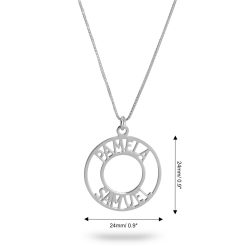 Collier Circulaire Deux Prénoms