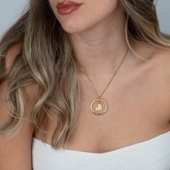 Collier Cercle et Cœur Personnalisé
