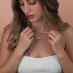 Collier Cercle et Cœur Personnalisé