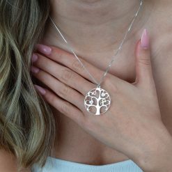 Collier Arbre de Vie Femme avec Pierres de Naissance