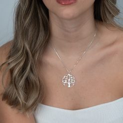 Collier Arbre de Vie Femme avec Pierres de Naissance