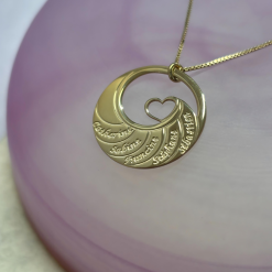 Collier Cœur pour Mamans avec Prénoms