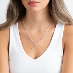 collier étoile du nord en argent