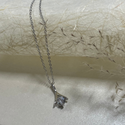 2046 Collier Tulipe avec Zirconium