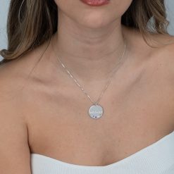 Collier gravé Mama avec Pierres de Naissance
