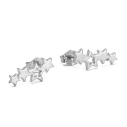 boucles d'oreilles étoiles argent