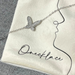 2207 bracelet papillon avec zirconium