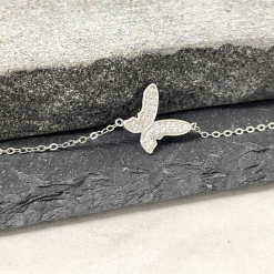 2207 bracelet papillon avec zirconium