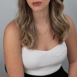 Collier Cœurs Infini Gravé