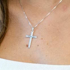 collier croix personnalisé