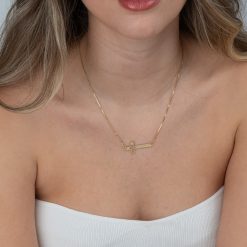 Collier Croix Moderne