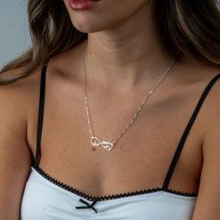 Alternative view of Collier Cœur Double Infini
