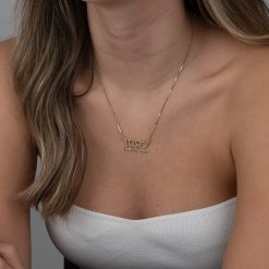 Collier Chiffres Anglais Ancien