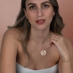 Collier Infinity avec Deux Initiales
