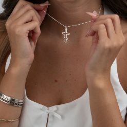 Alternative view of Collier Croix Orthodoxe Russe Ajourée