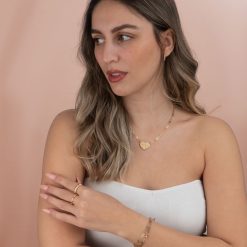 Collier Cœur avec Chaîne Trombone