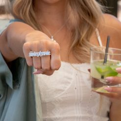 Bague Double Prénom Anglais Ancien