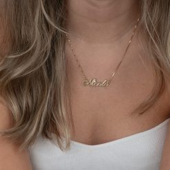 Collier Prénom Or avec Diamant