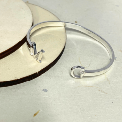 Bracelet Jonc Ouvert avec Initiales