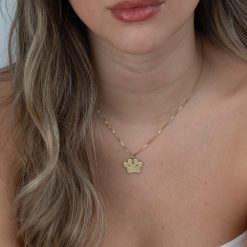 Collier Patte de Chien avec Initiale