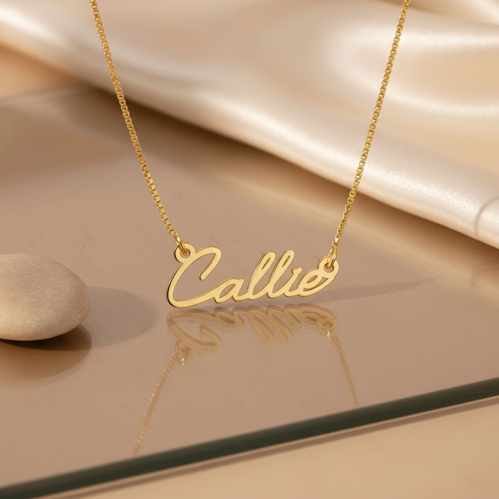 Collier Prénom Miniature Ecriture Cursive Collier Prénom Miniature Ecriture Cursive