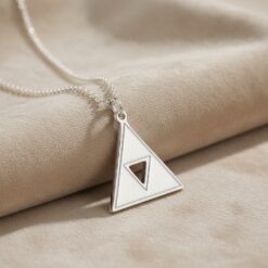 Collier Triangle Triforce en argent