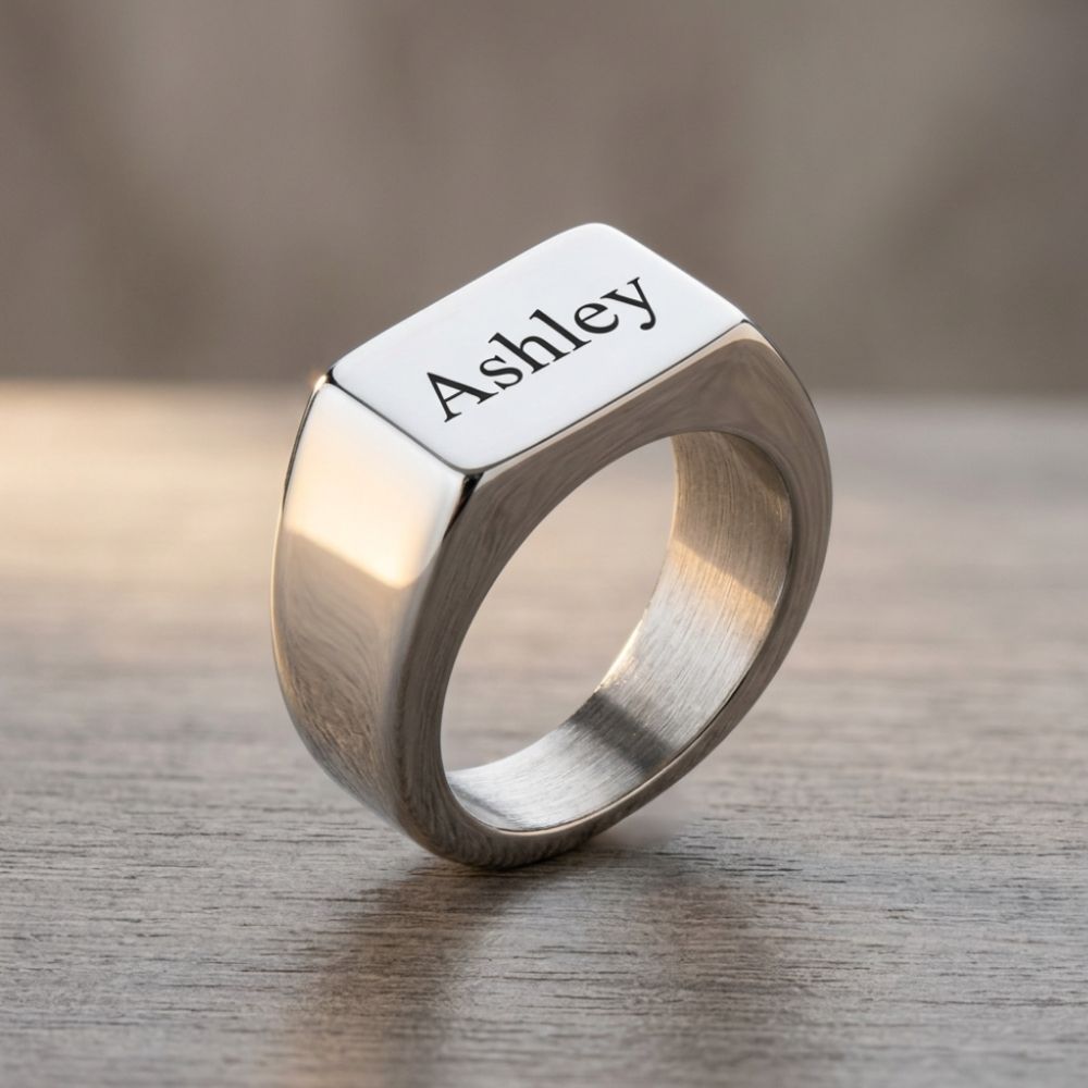 Bague Chevalière Personnalisée Bague Chevalière Personnalisée