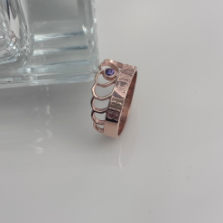 Bague Couronne avec Pierre de Naissance