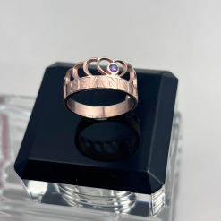 Bague Couronne avec Pierre de Naissance