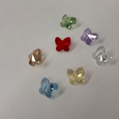 collier prénom avec papillon coloré