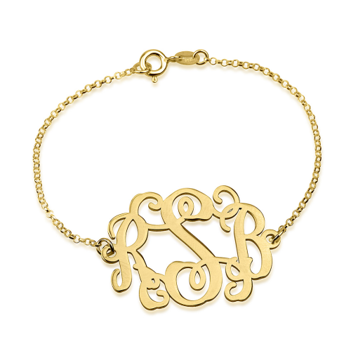 Bracelet Monogramme Ondulé