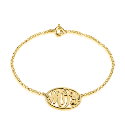 Bracelet Monogramme Oval