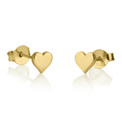 Boucles d'Oreilles Clous Cœur