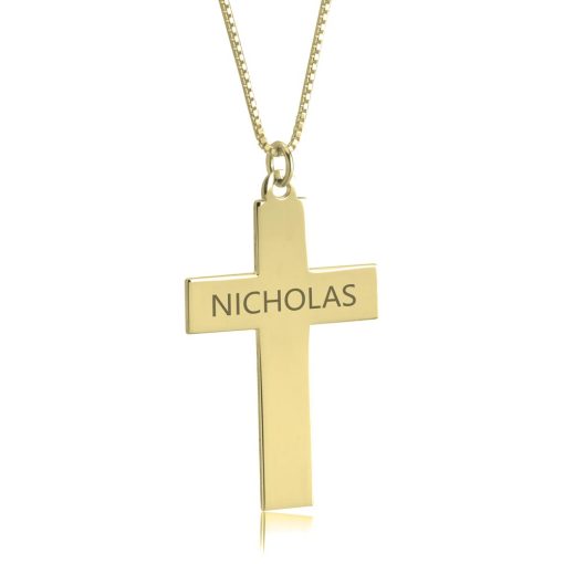 Collier Croix avec Prénom