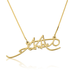 Collier Signature Découpée