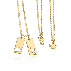 Set de Colliers Animaux Mère Fille