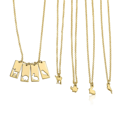 Set de Colliers Animaux Mère Fille