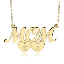 Collier Mom Cœurs et Initiales