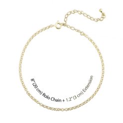 Chaîne de Cheville Initiale Gravée