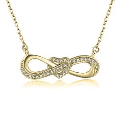 Collier Cœur Infini avec Zirconium